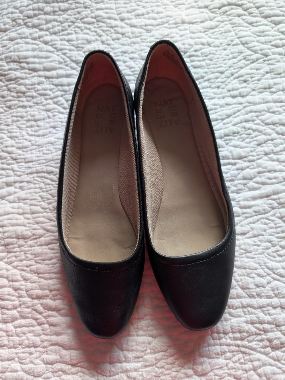 Black Leather Ballet Shoes by Naturalizer, EUC, Size 8.5B